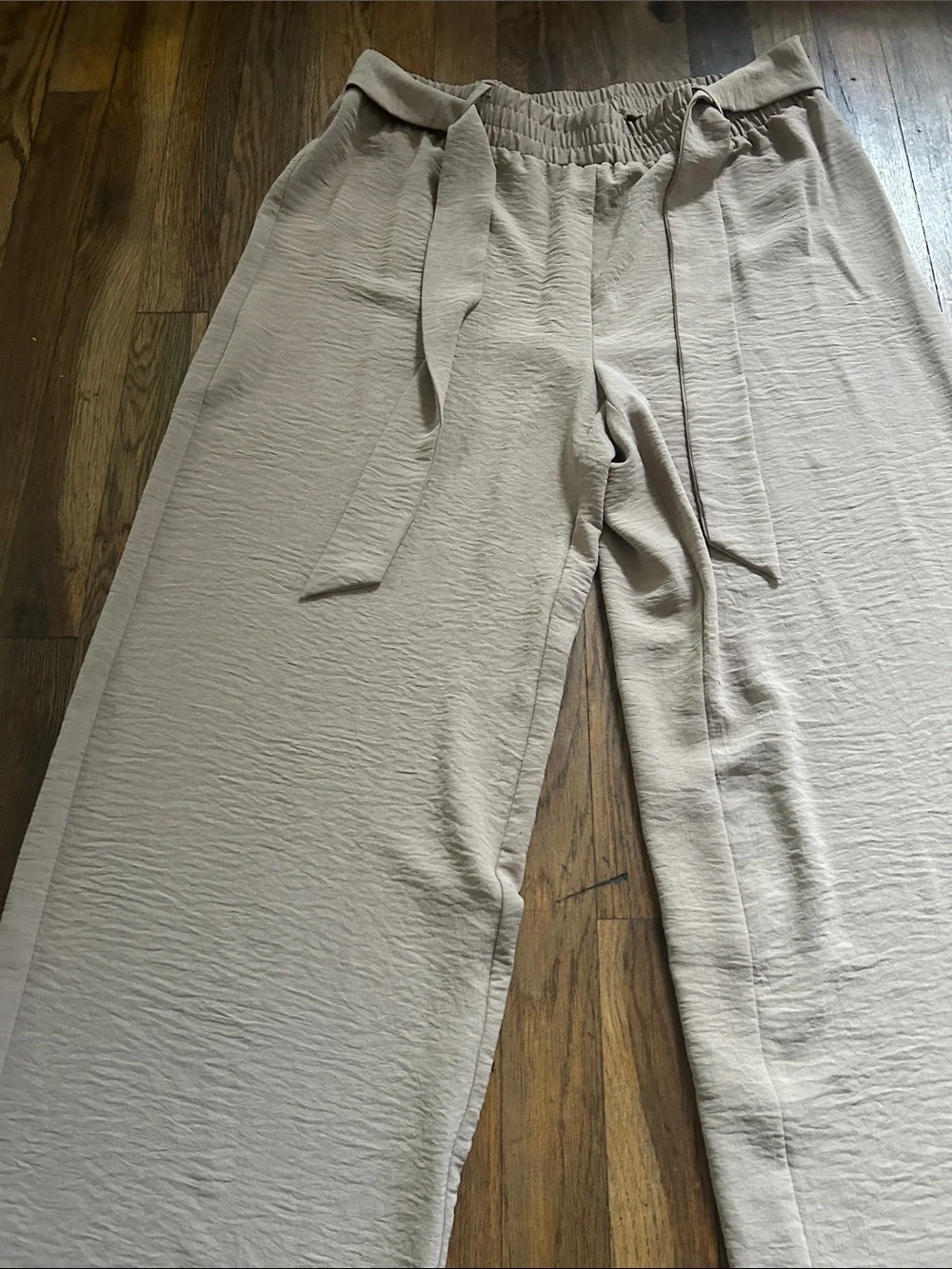 NYCC Neutral Tan Elastic Waist Pants